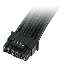 Closeup of 12V-2x6 16-pin cable