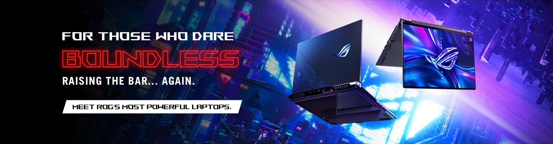 ROG product banner