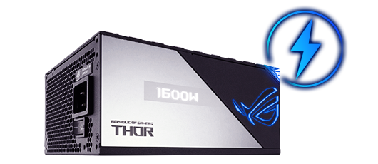 Bloc d'alimentation ROG THOR avec l'écran d'affichage de la puissance