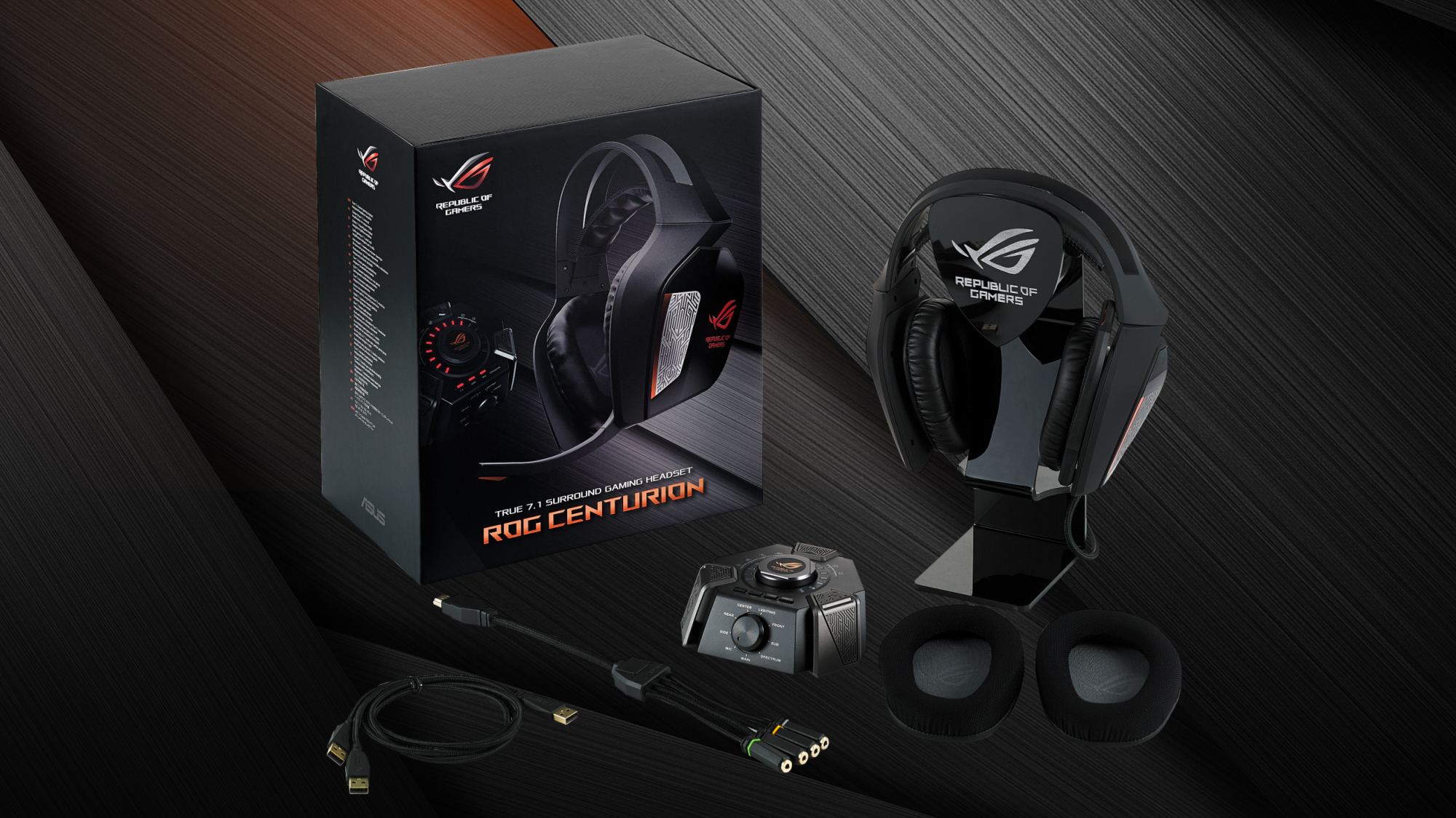 asus rog centurion true 7.1 surround gaming headset