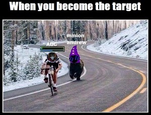 When you become the target