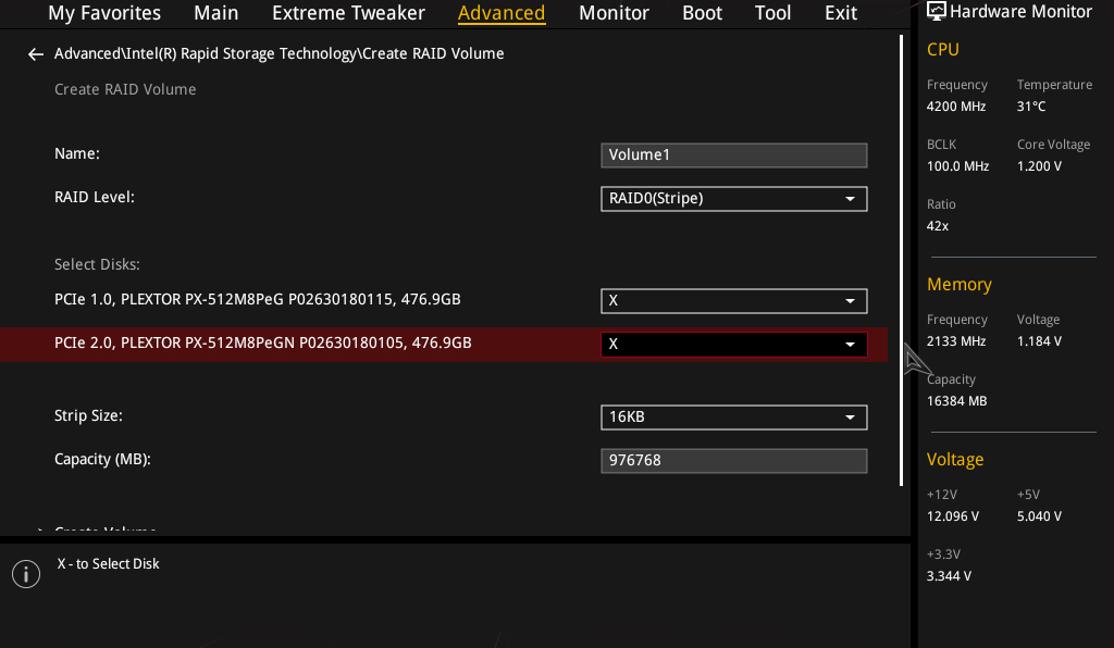 How to install two M.2 SSDs in RAID 0 on Maximus IX Motherboards