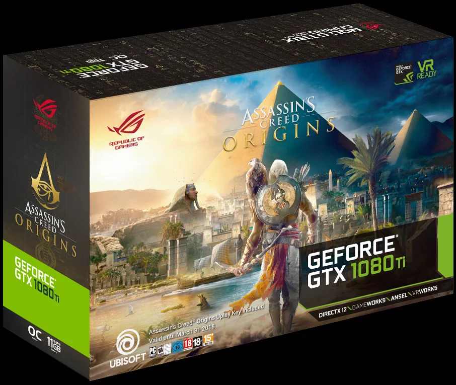 Check out our limited edition Strix 1080 Ti graphics card for Assassin's  Creed: Origins | ROG - Republic of Gamers Global