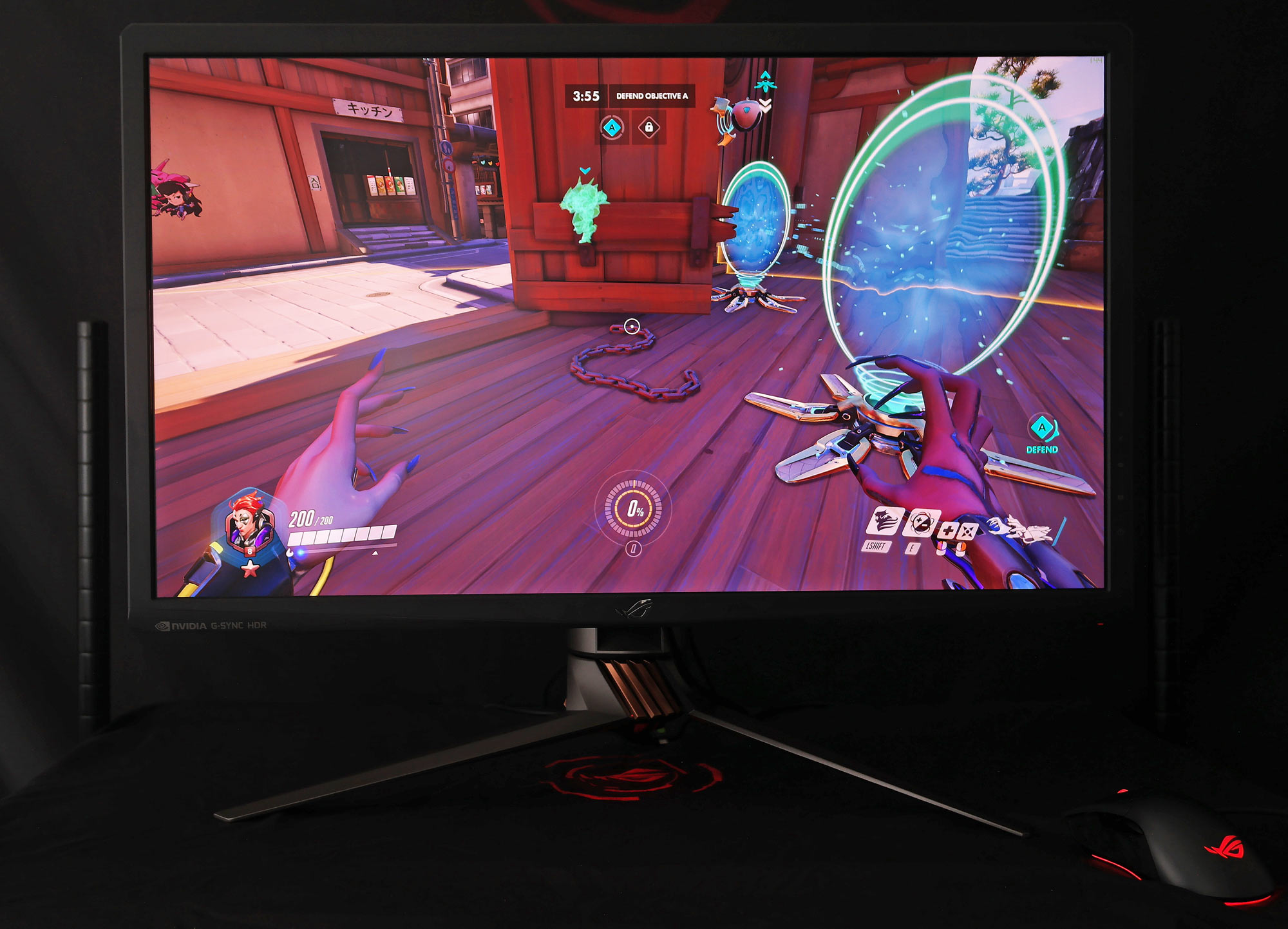  ASUS ROG Swift PG27UQ 27” 4K UHD 144Hz DP HDMI G-SYNC HDR Aura  Sync Gaming Monitor with Eye Care : Electronics