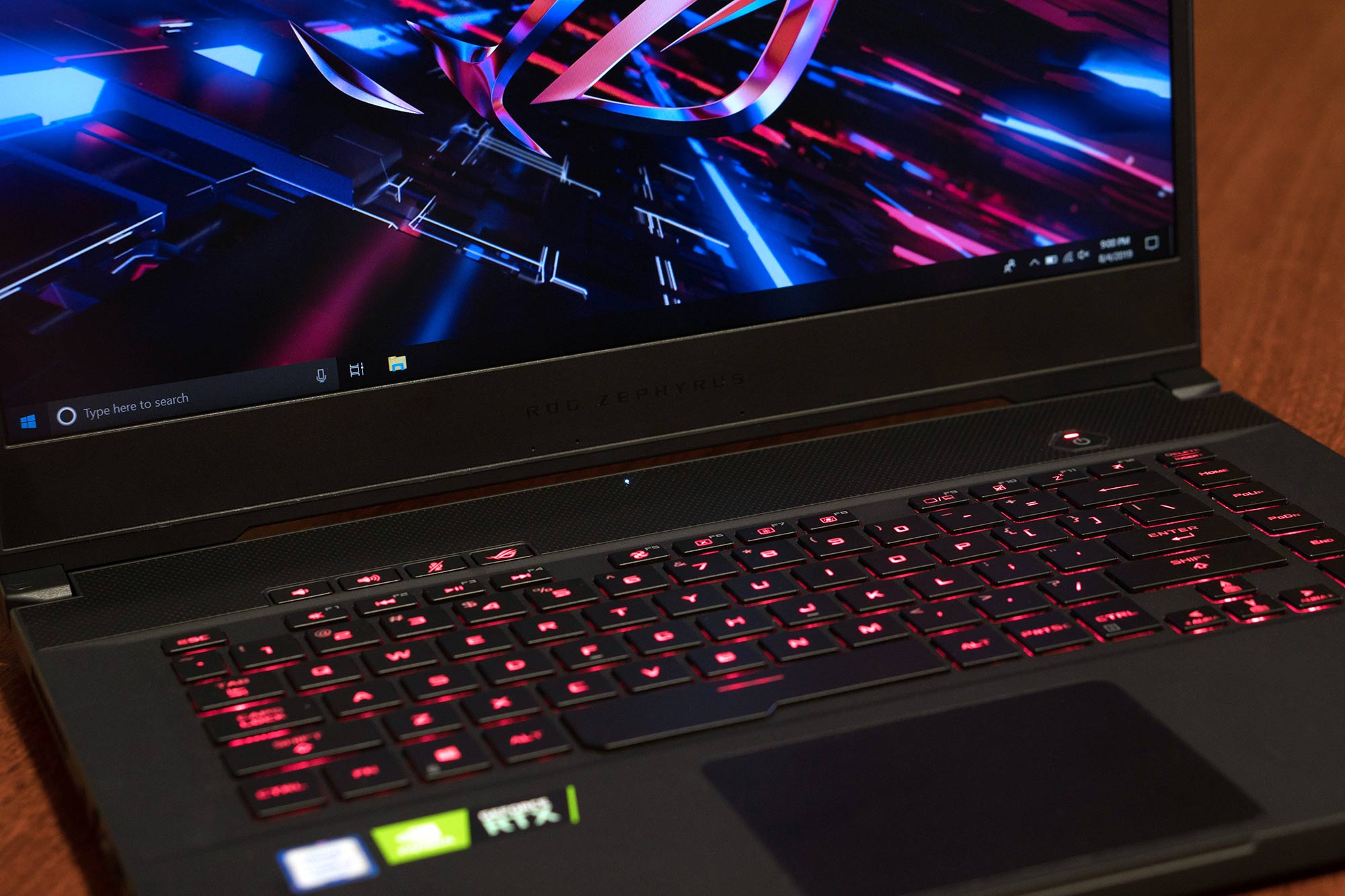 The Zephyrus M GU502 works just as hard as it games