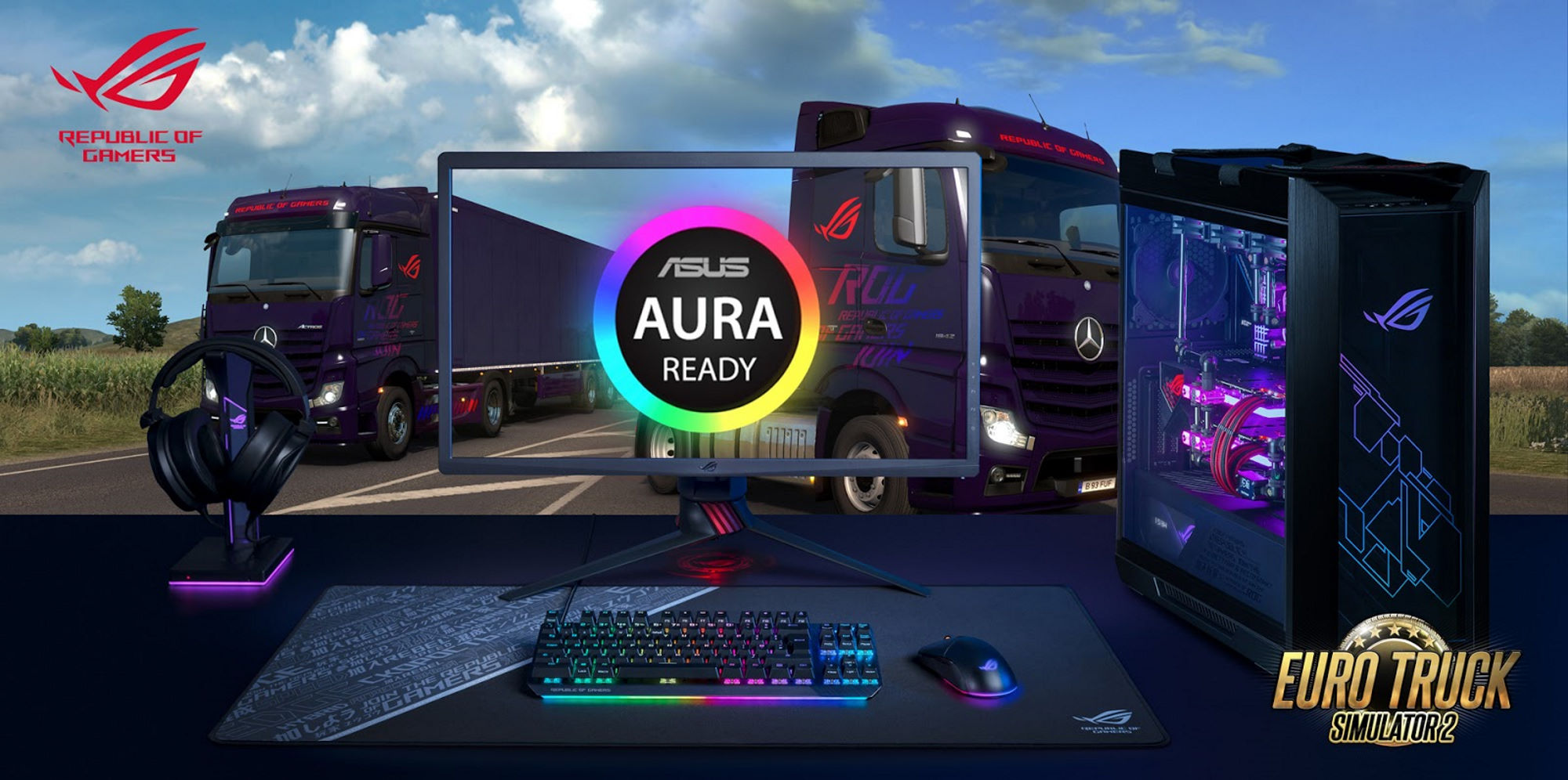Aura Sync lights the way in Euro Truck Simulator 2