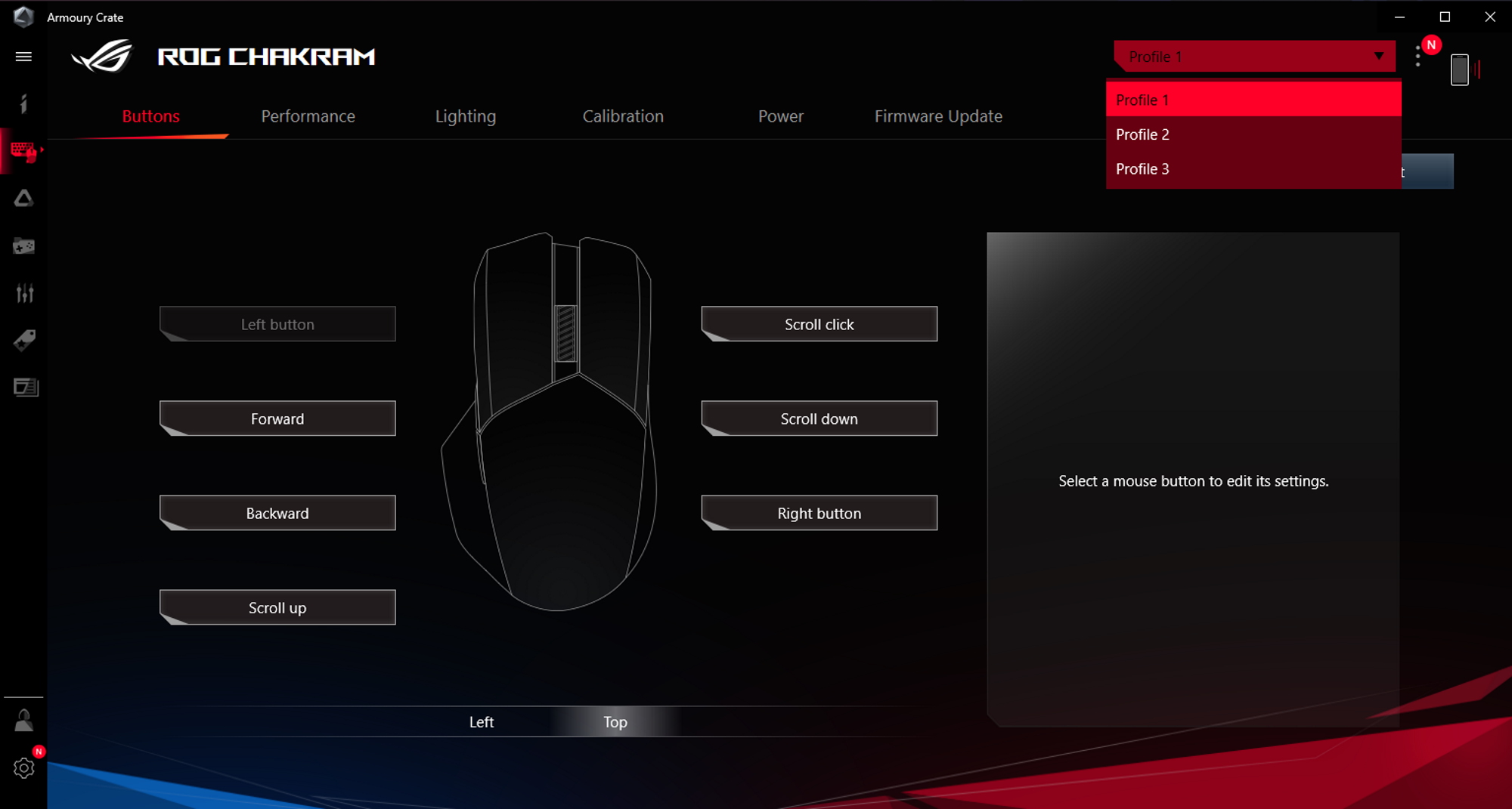 chakram-profile settings