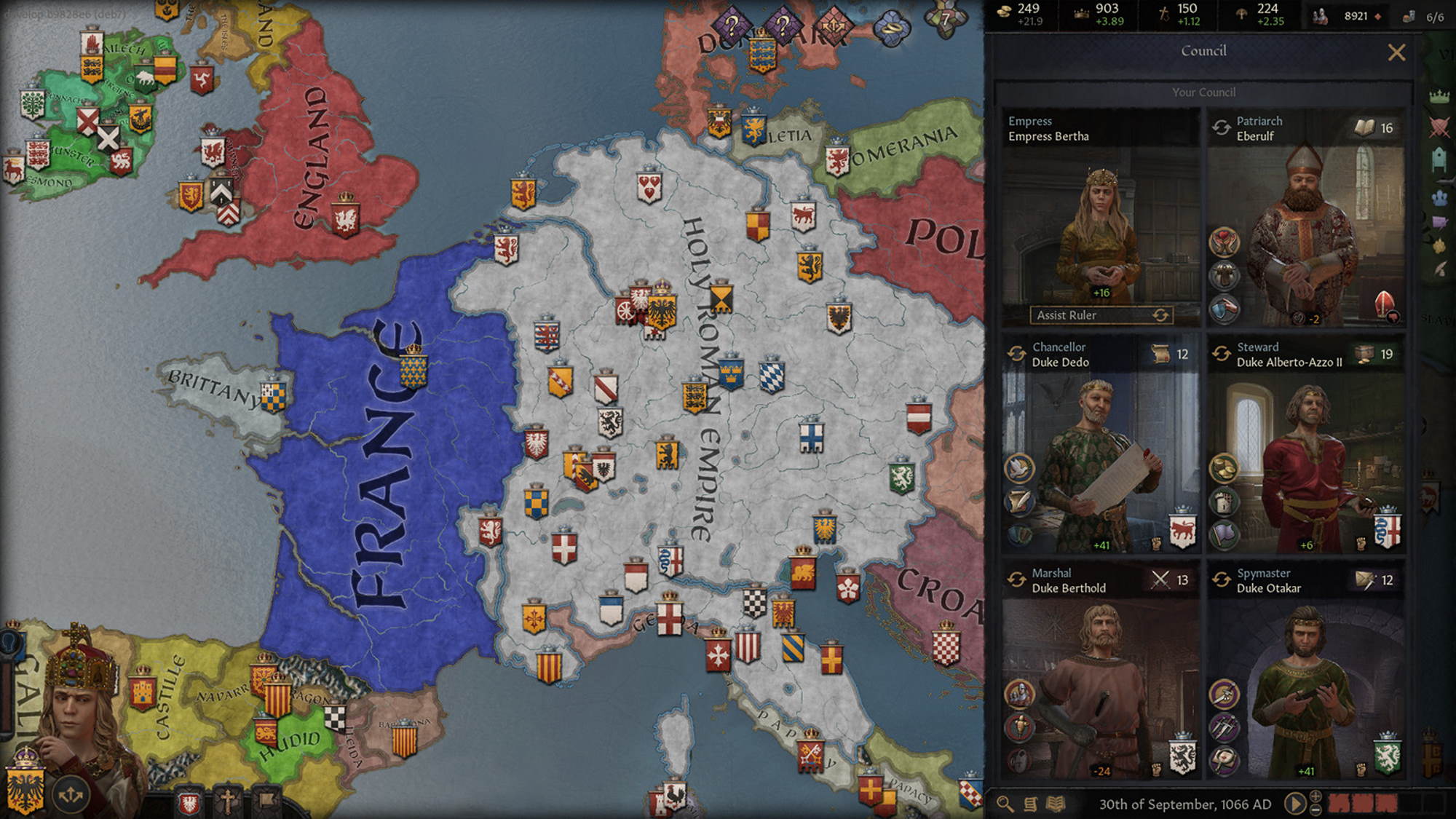Marriage and diplomacy options menu screenshot.