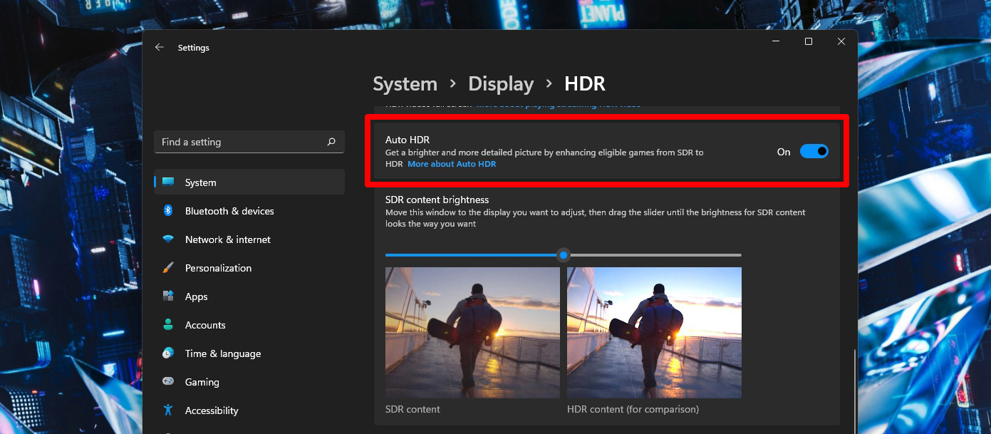 Auto HDR