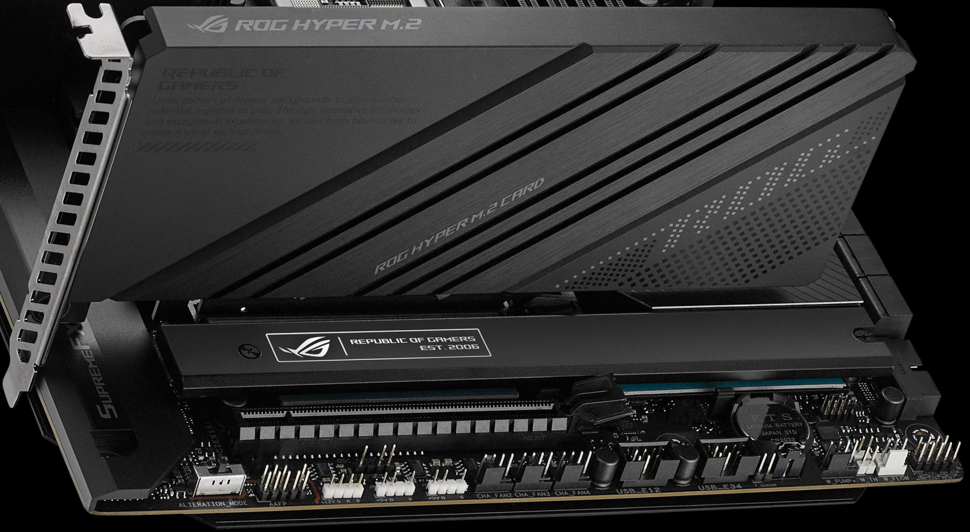 The ROG Hyper M.2 add-in card