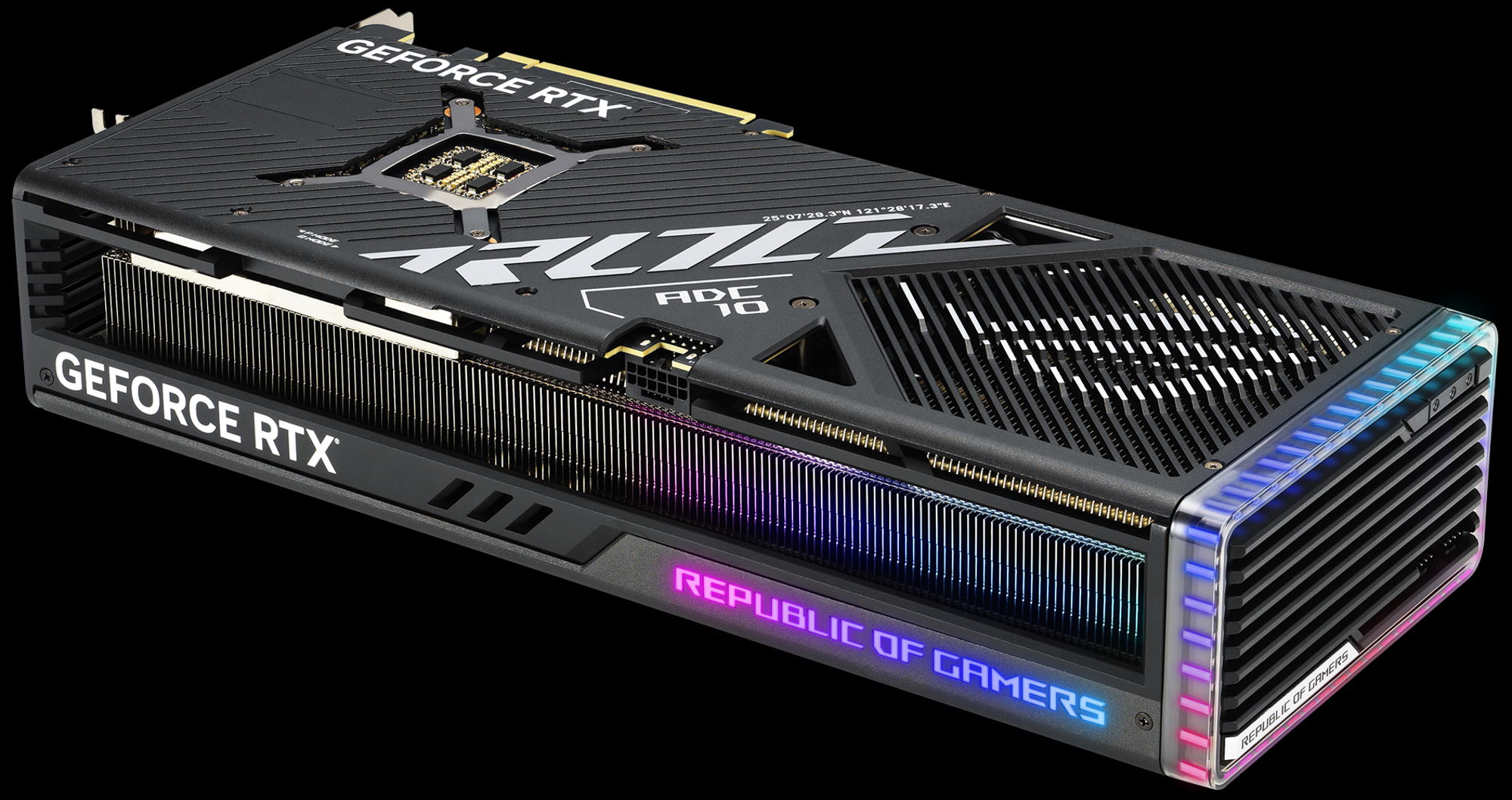 The ROG Strix GeForce RTX 4090 graphics card