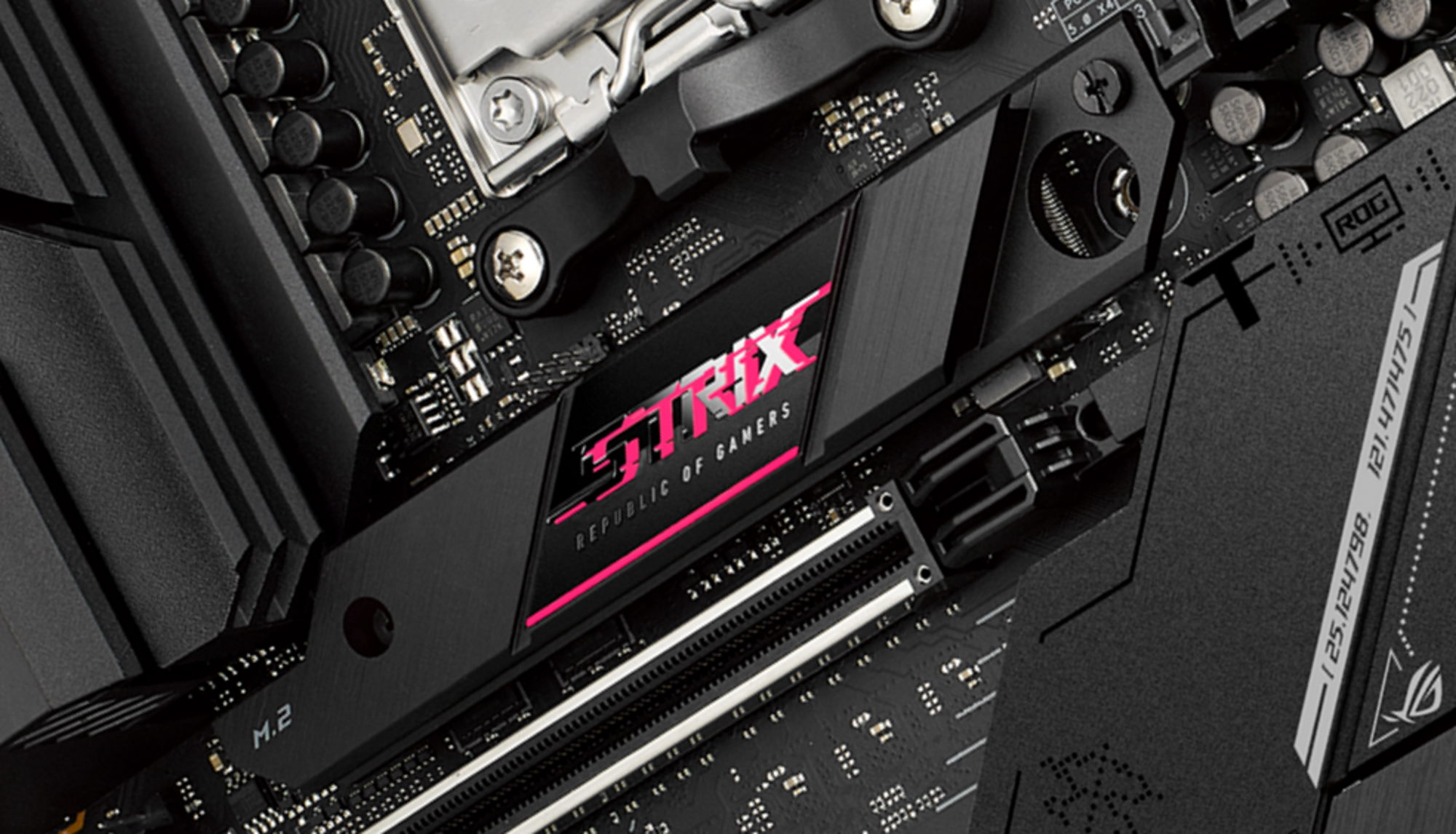M.2 slot with heatsink on the ROG Strix B650E-E Gaming WiFi motherboard