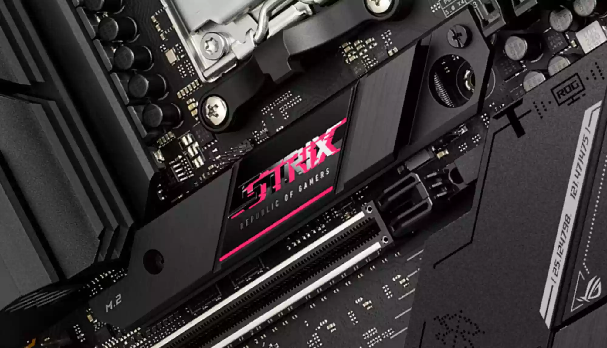 M.2 Slot mit Kühlkörper auf dem ROG Strix B650E-E Gaming WiFi Mainboard