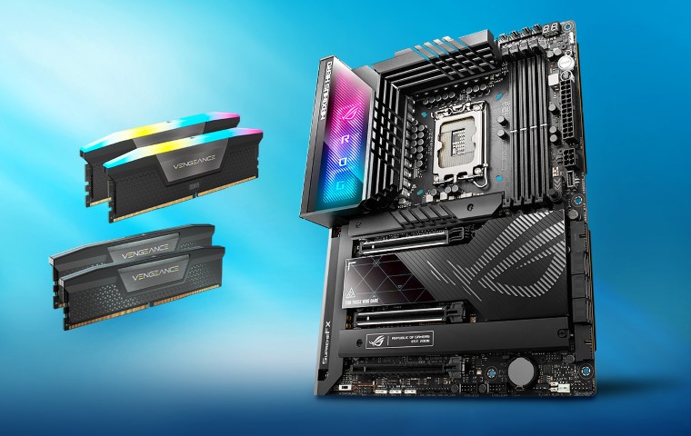 ASUS ROG Maximus Z790 Hero Mainboard und zwei Corsair Vengeance DDR5-Speicher-Kits