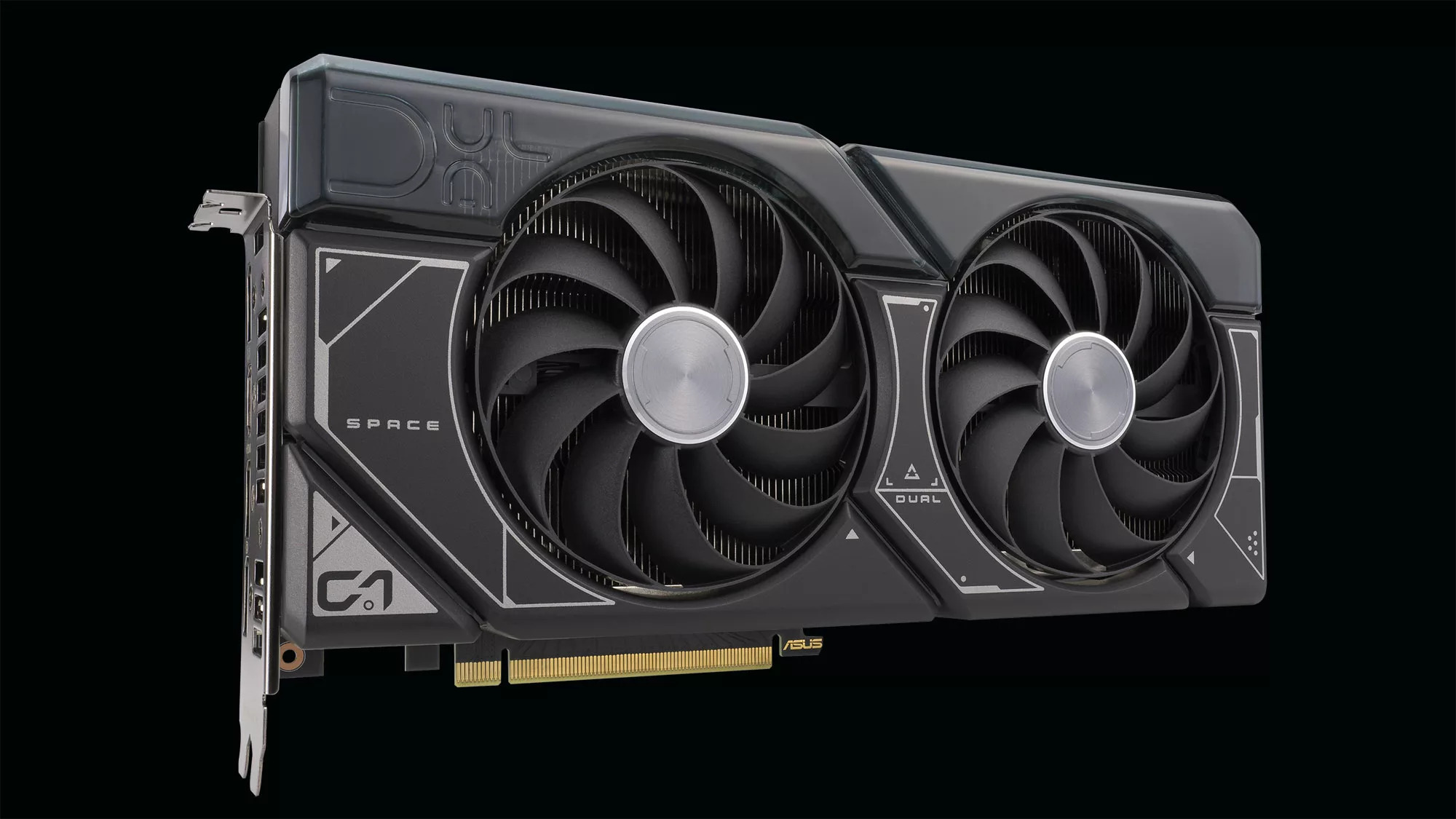 ASUS DUAL GeForce RTX 4070 Grafikkarten-Heldenfoto von der Vorderseite