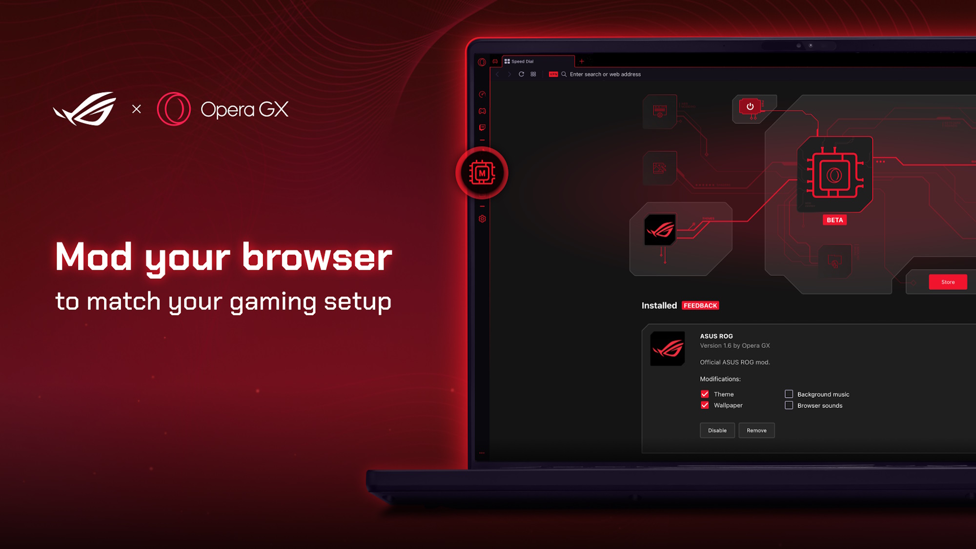 Opera GX, Navegador Gaming