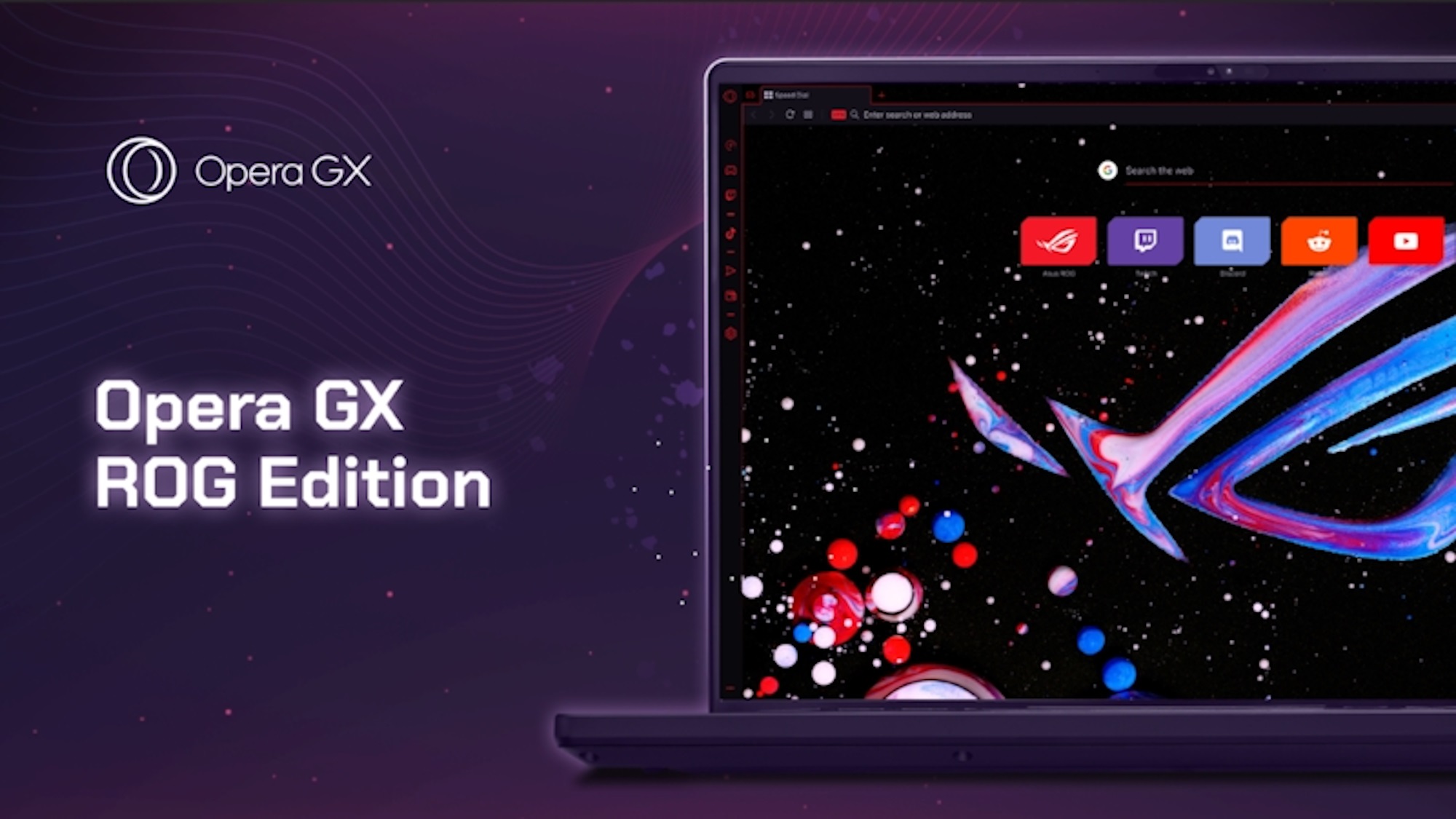 ROG and Opera join forces for a special edition of Opera GX, the