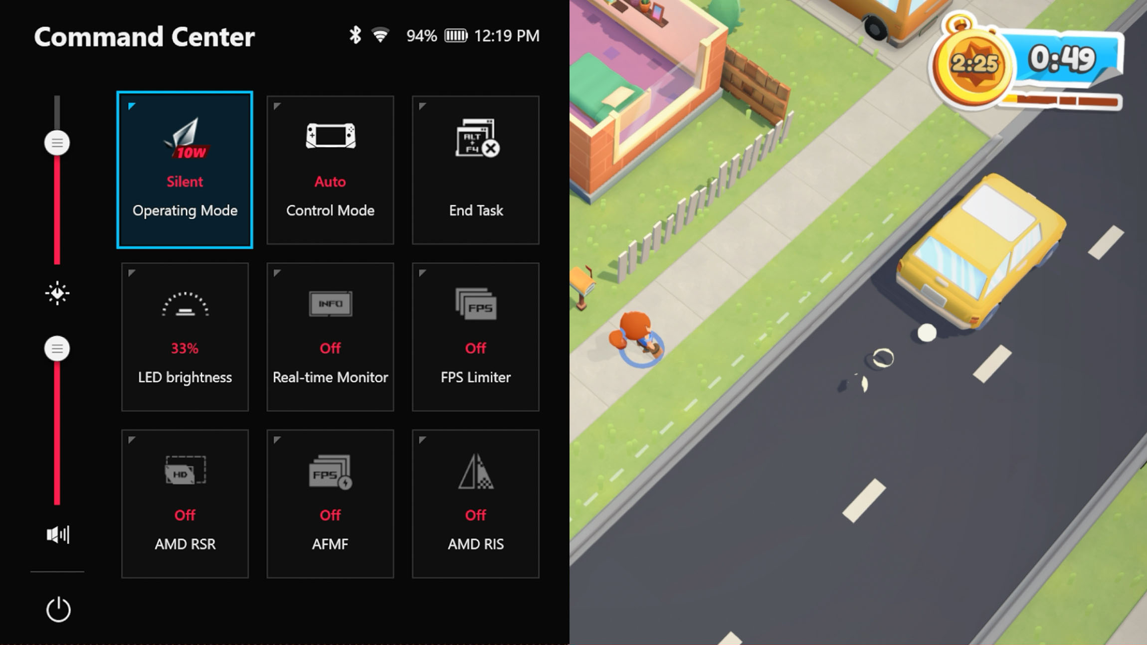 A screenshot of Moving Out with the Command Center open.