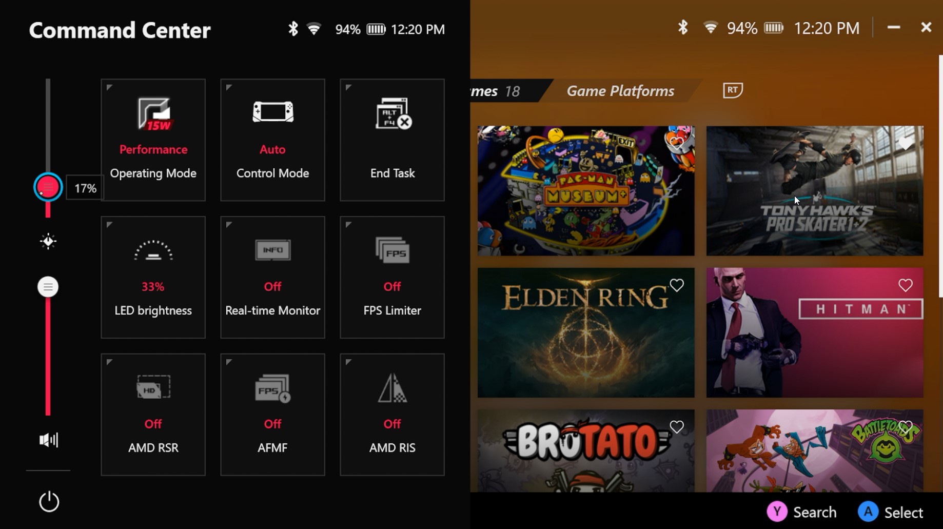 A screenshot of the Command Center.