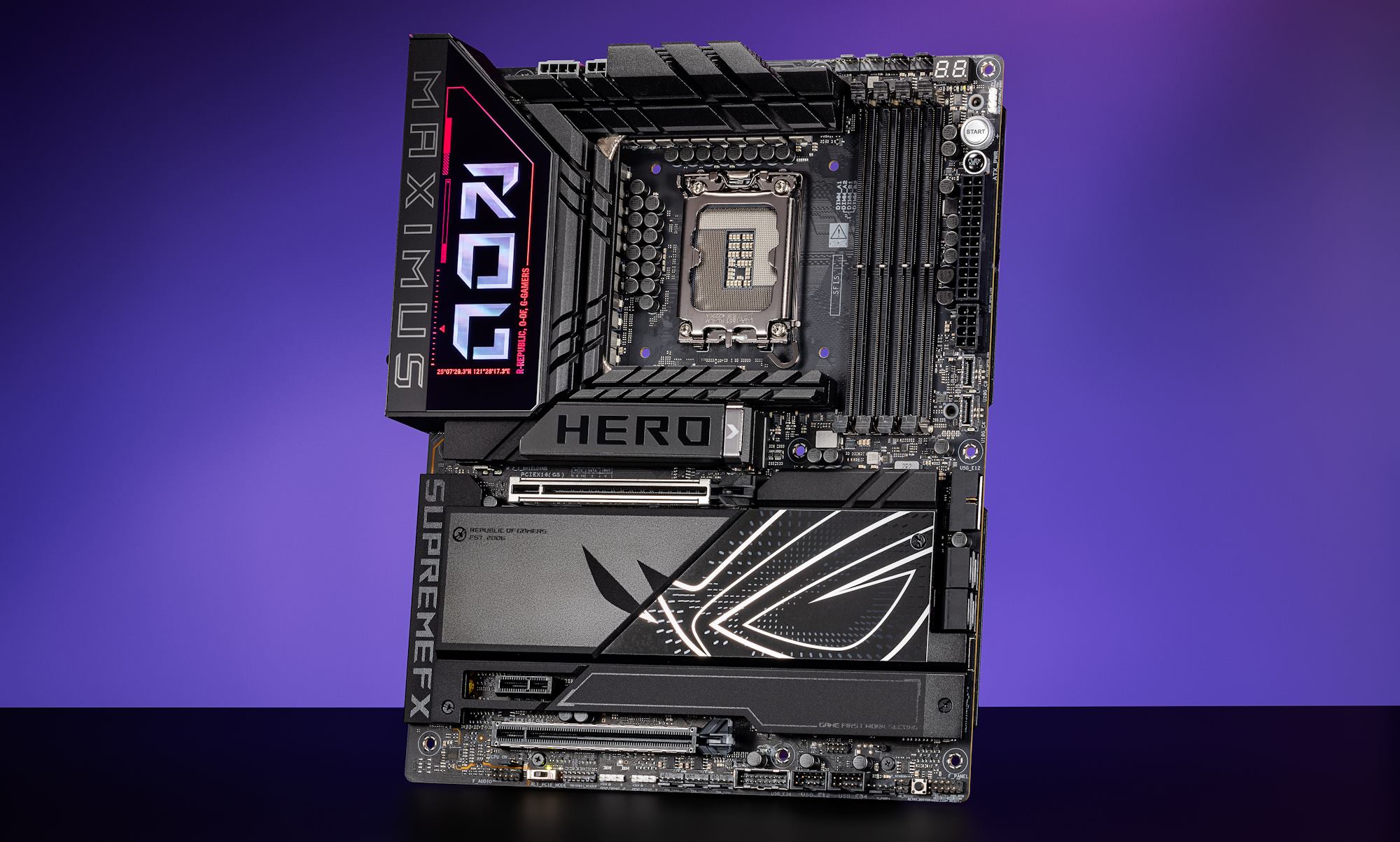 The ROG Maximus Z890 Hero motherboard