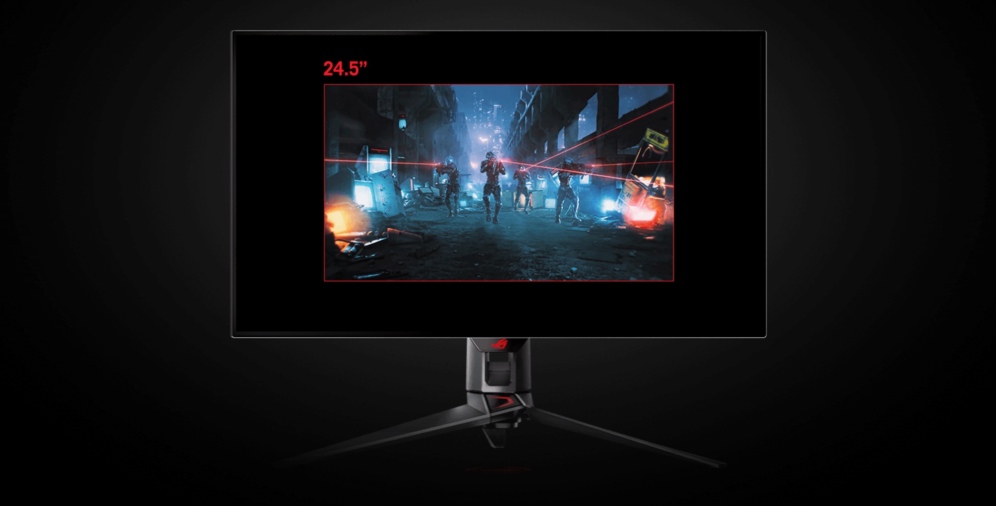 A screenshot showing how Aspect Ratio Control allows you to get a 24.5-inch experience when using a 32-inch monitor