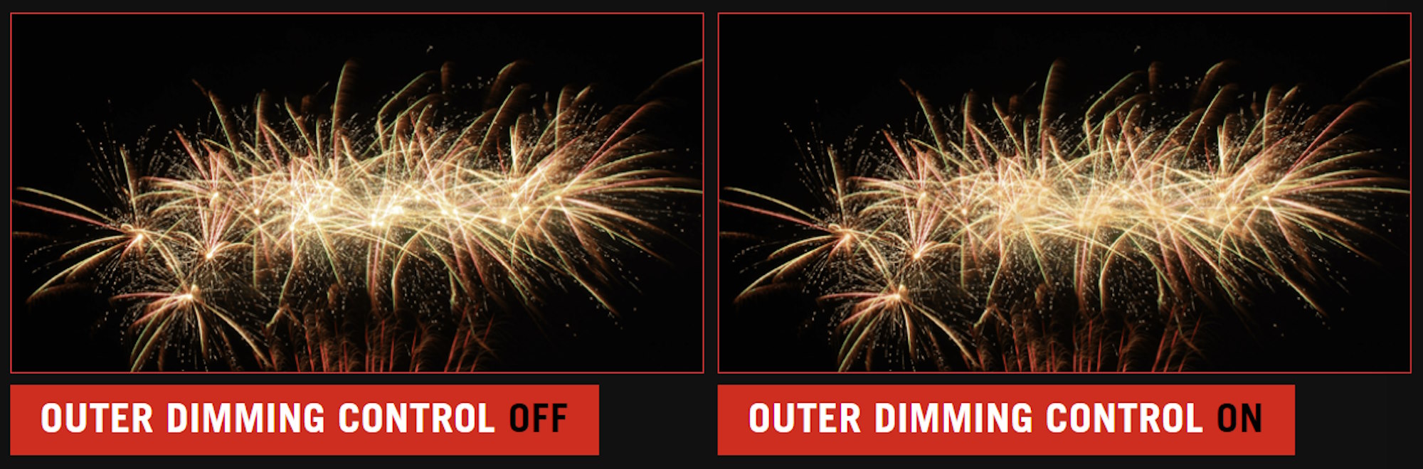 What it looks like to enable outer dimming control