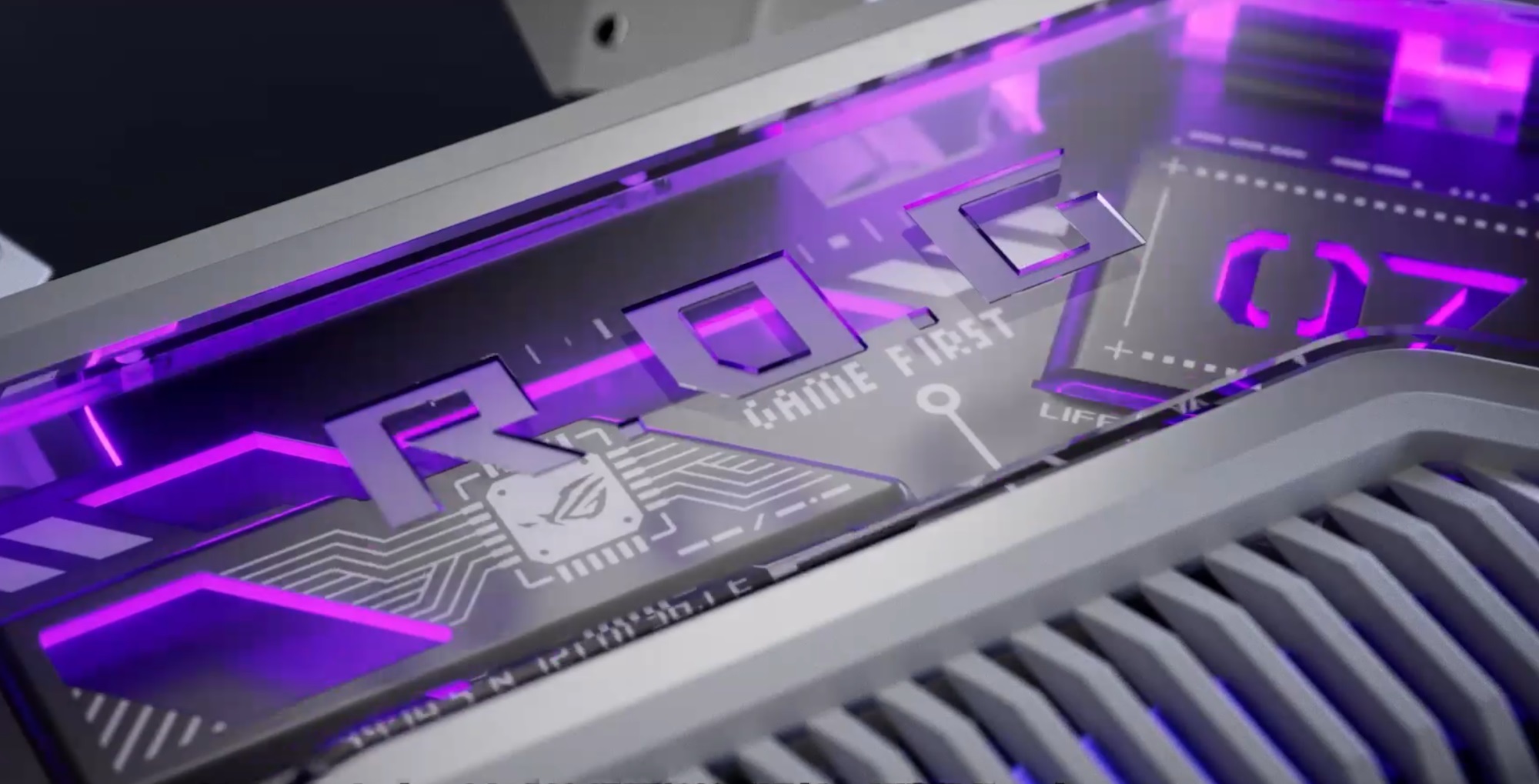A closeup view of the ROG Rapture GT-BE19000AI gaming router