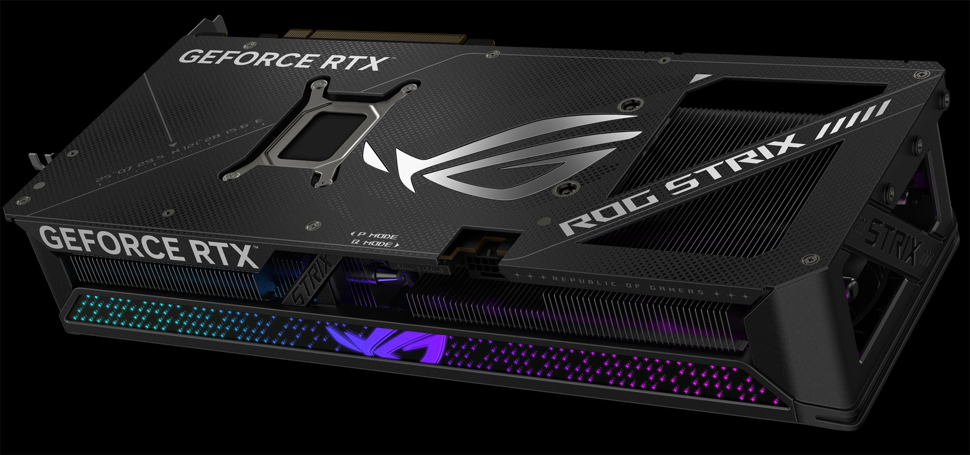 ROG Strix GeForce RTX 5070 Ti von oben