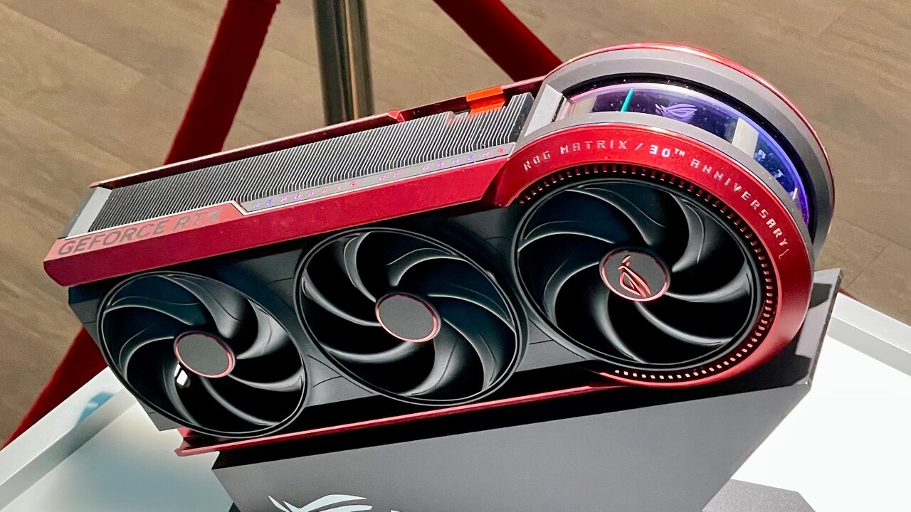 carte graphique ROG geforce RTX rouge