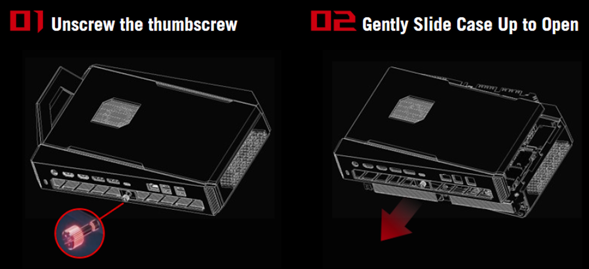 Eine grafische Darstellung der Wartung eines ROG NUC 2025