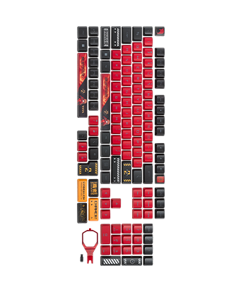 ROG Keycap Set For RX Switches EVA-02 Edition front view