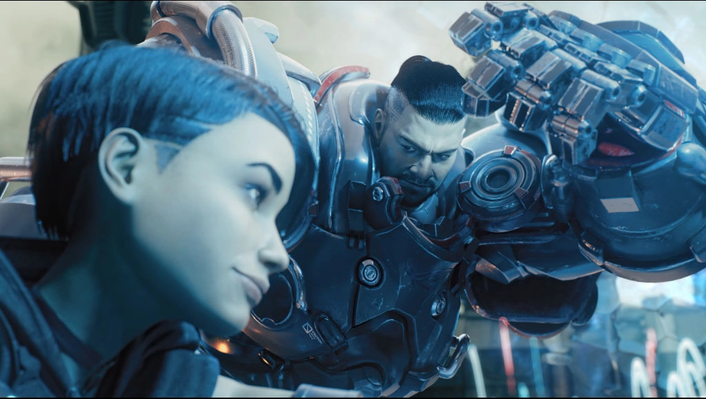 Image of GO checking on AchT. They look into each other.
