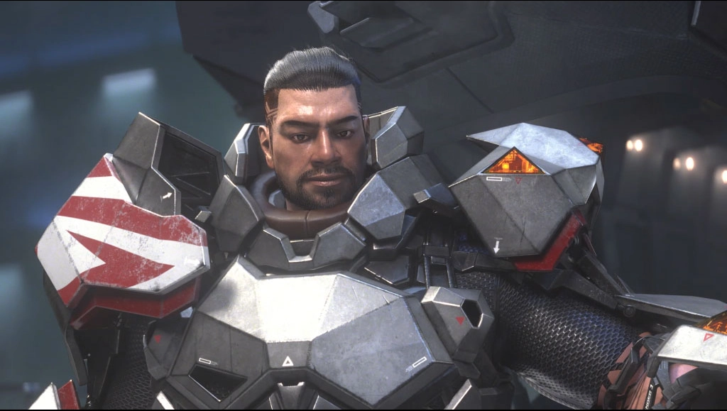 Image of GO looking right at the camera.