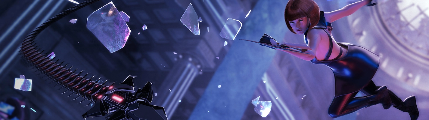 Close-up view of the character, SEVEN.
