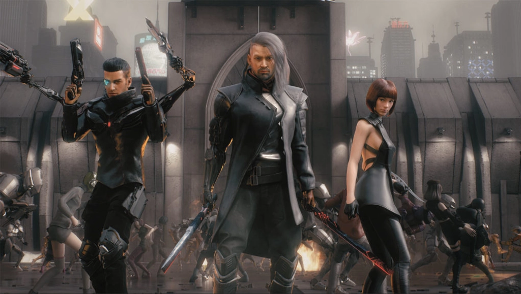Image of HORSEMAN, AKIRA, and SE7EN looking poised for a battle.