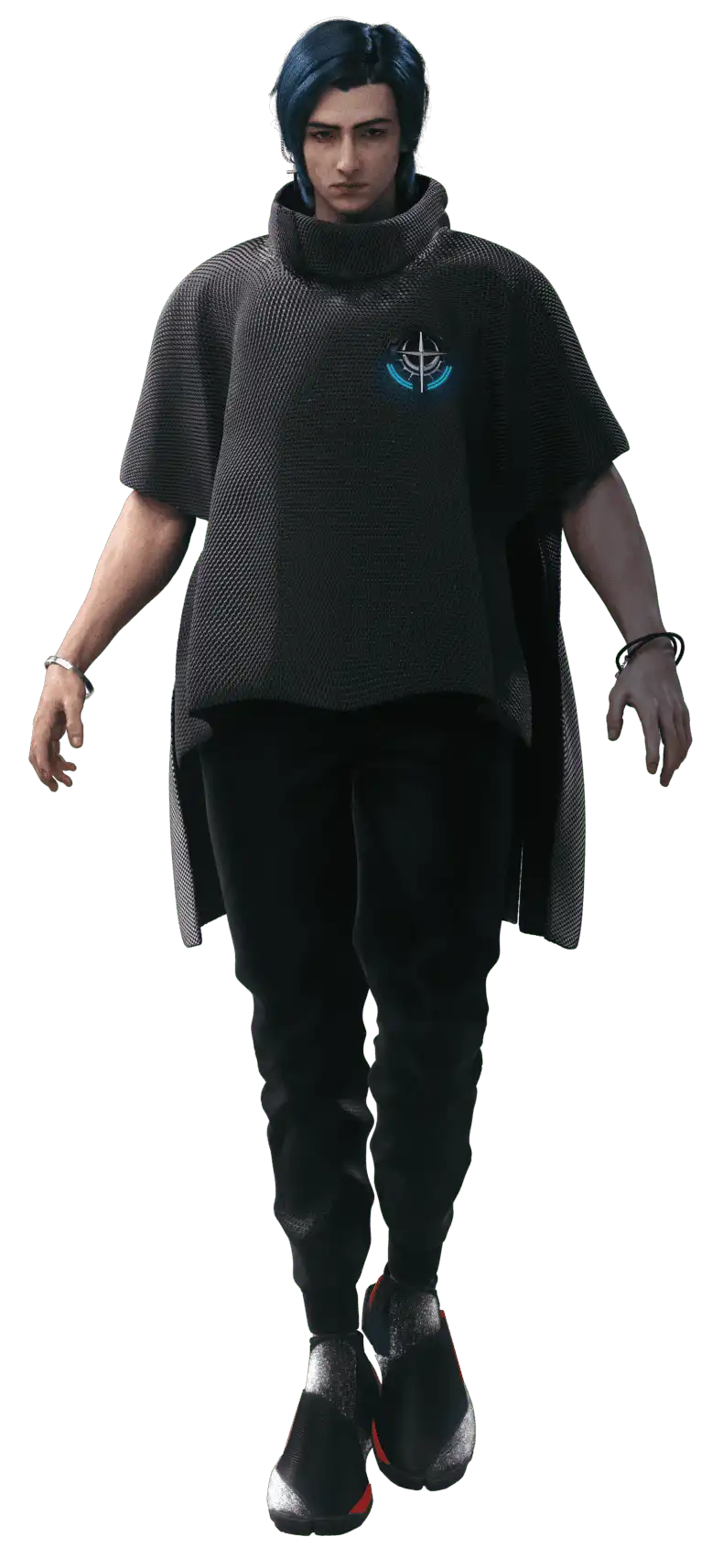 Close-up view of the character, PKD.
