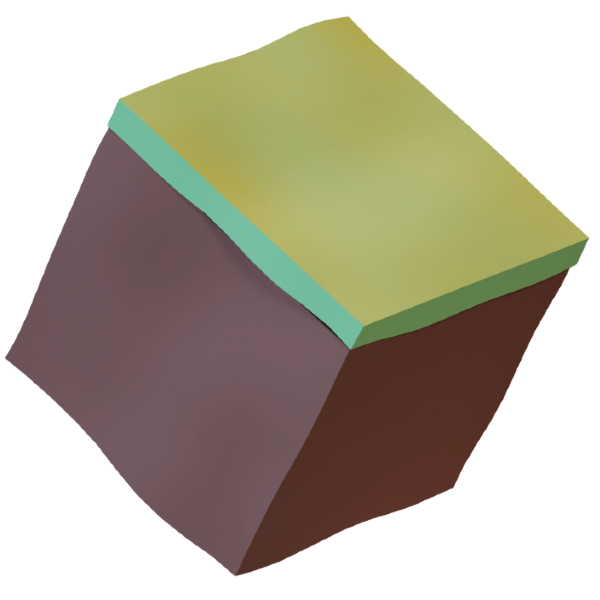 Image of a floating cube from a sports pitch