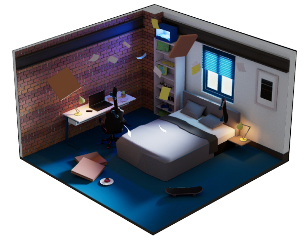 The bedroom