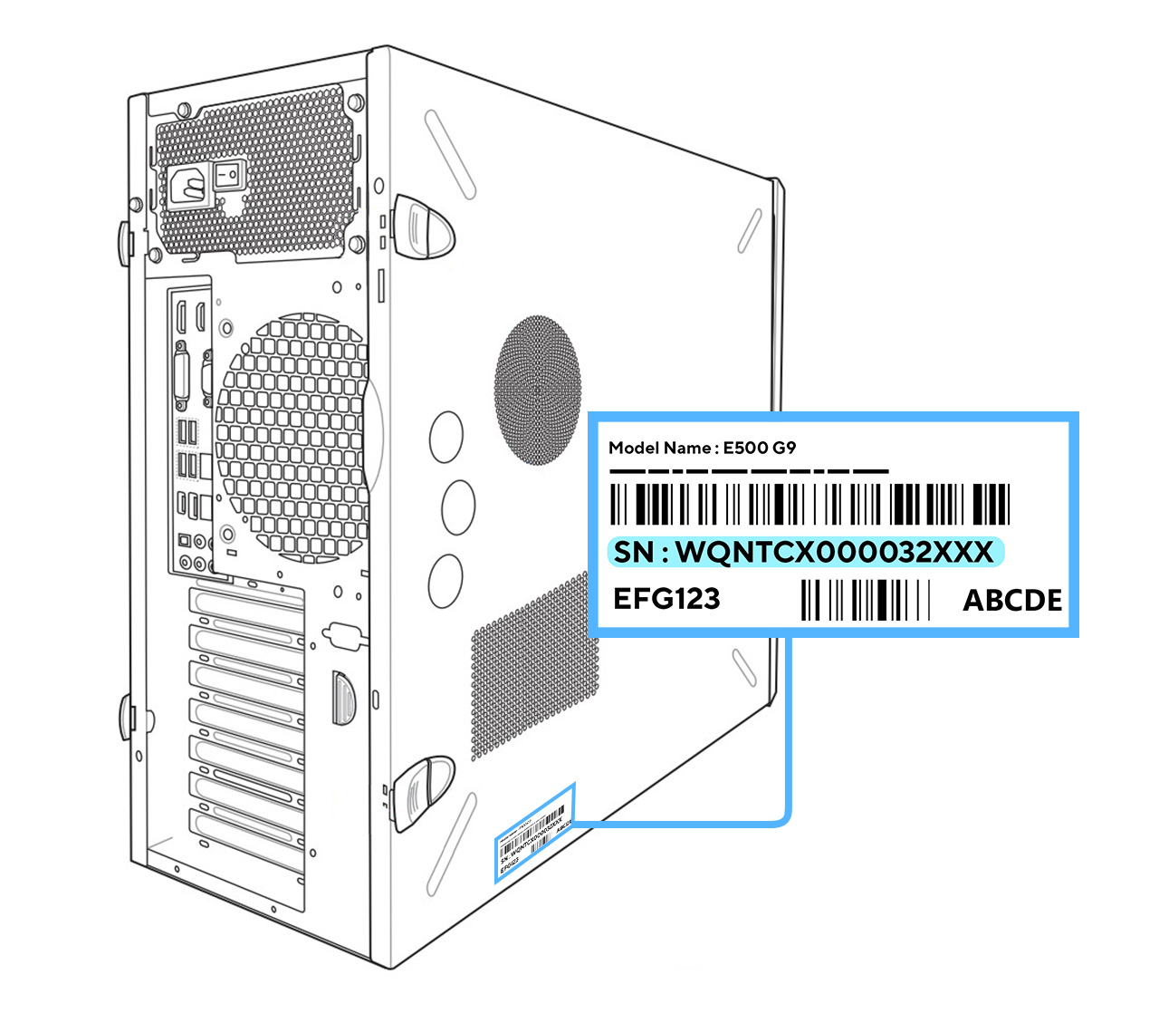 How to find product Serial Number and Check Number
