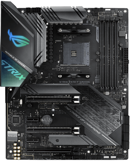 ASUS ROG Strix X570-F Gaming Mainboard Sockel AM4 Ryzen 3000 kompatibel, ATX-, PCIe 4.0, DDR4, Intel Lan, USB 3.2, Aura Sync 