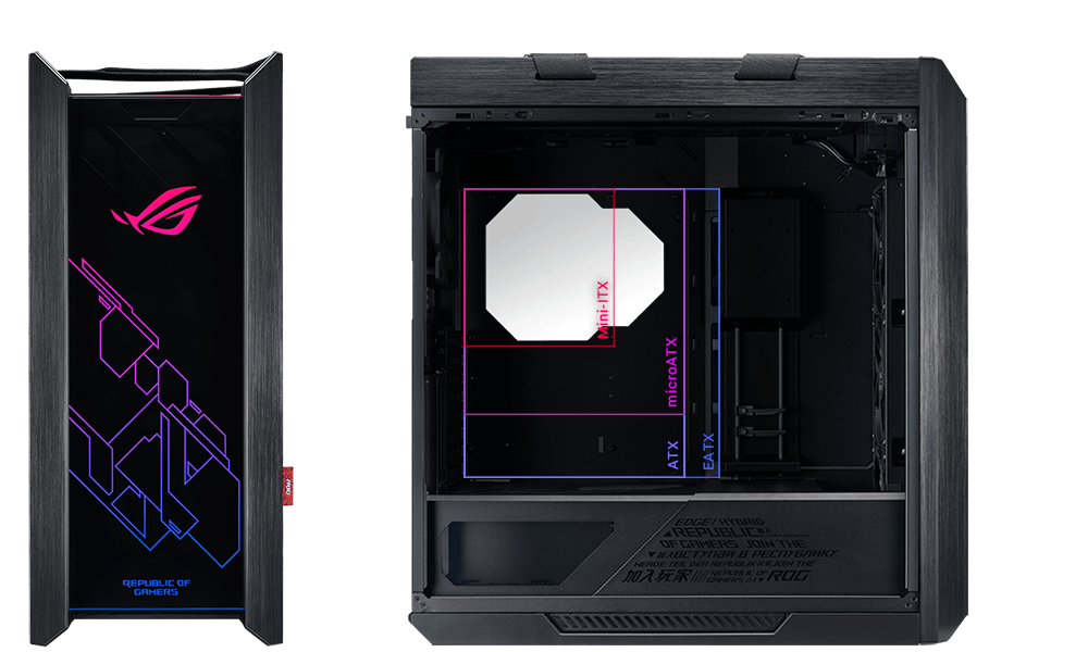 Strix Helios is built to perform and primed for expansion and can accommodate up to EATX motherboards cover design highlight
