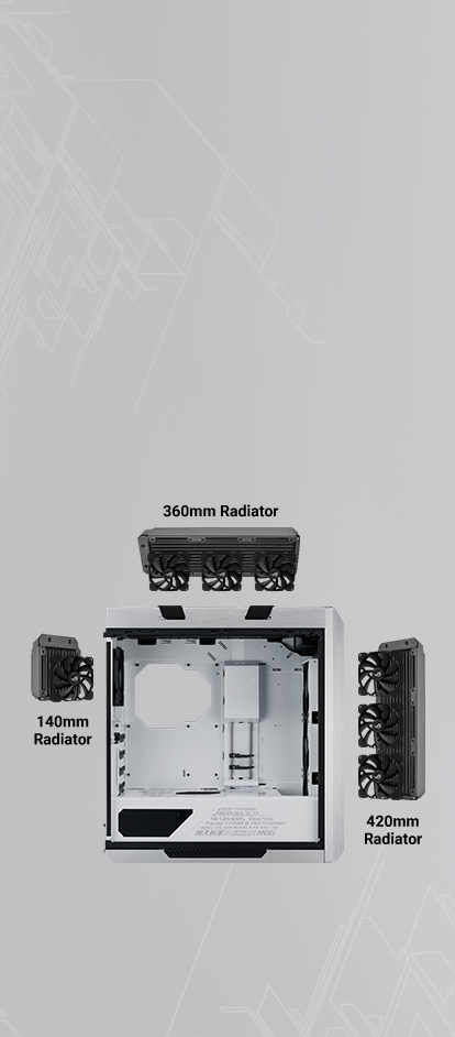 Cooling capacity demo for ROG Strix Helios White Edition