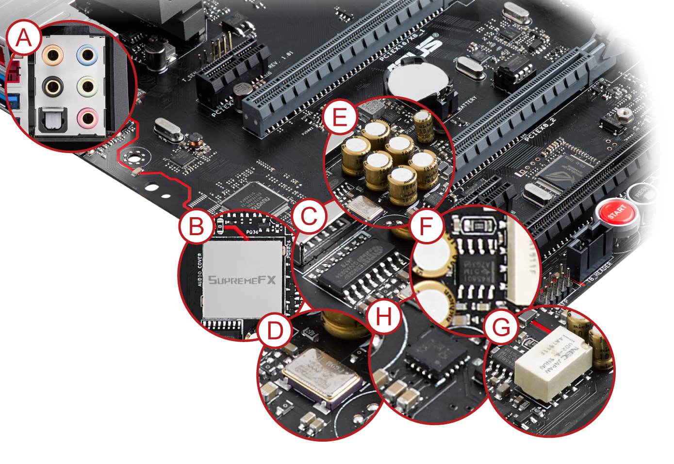 Asus ROG Maximus VIII Hero Gaming Mainboard Sockel 1151, ATX, Intel Z170, 4x DDR4-Speicher, USB 3.1, M.2 Schnittstelle 