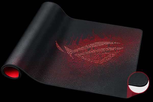 An image of ROG Sheath to show its ROG logo and non-slip red base.