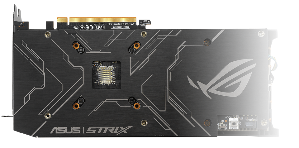 1845 MHz, Axial Tech, Auto-Extreme, Super Alloy Power II, FanConnect II ASUS ROG Strix Radeon RX 5500 XT O8G Gaming Grafikkarte