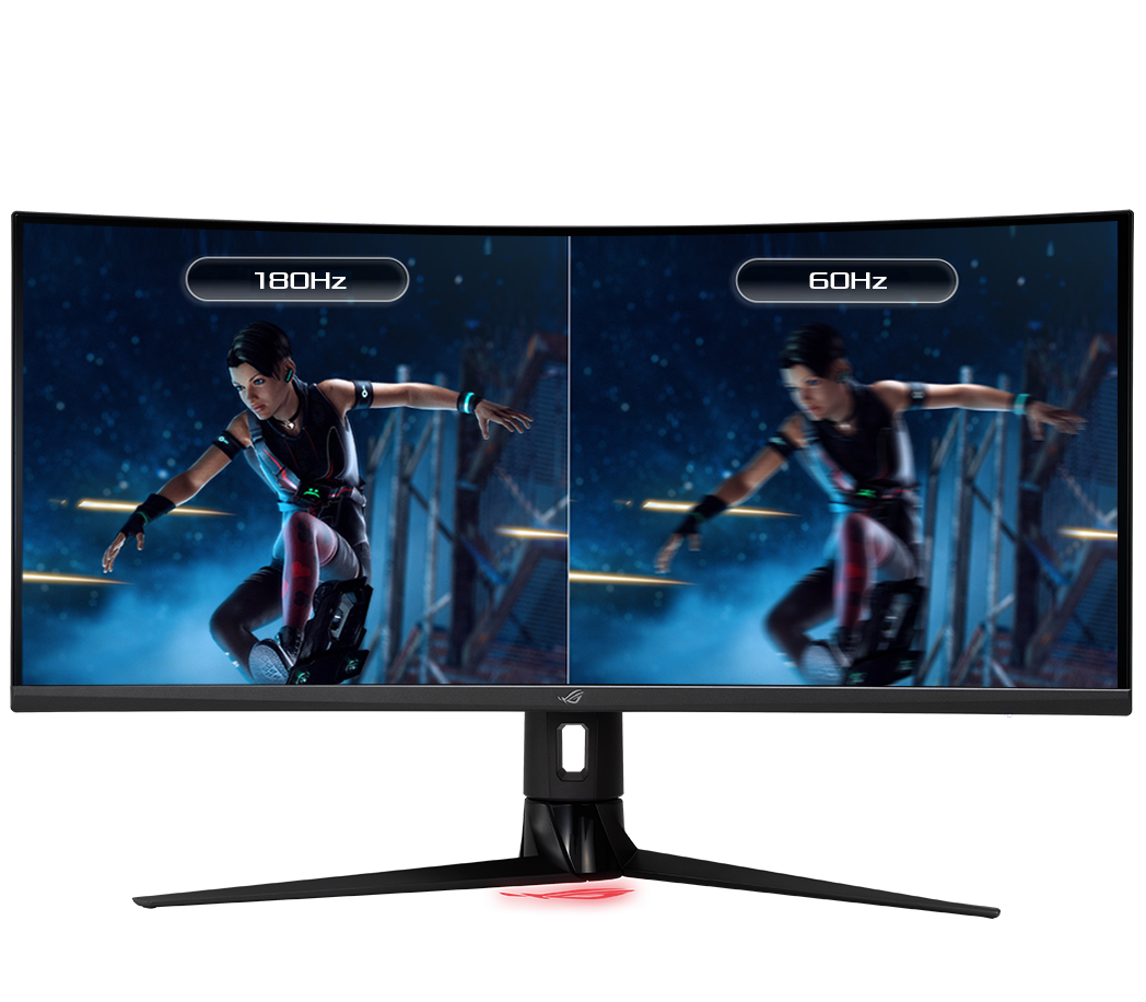 A comparison between using 180Hz and 60Hz on ROG Strix XG349C